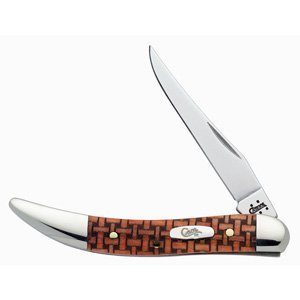 Case Cutlery Small Texas Toothpick with Basketweave Jig Handle by Case [並行輸入品]