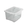 30 litre Clear Box with snap fit lid. 260h x 360w x 460mmd.