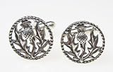 Flodden Thistle Silver Cufflinks