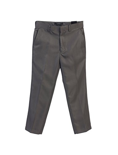 Gioberti Kids Little Boys Flat Front Adjustable Waist Dress Pants, Charcoal, 2T