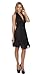 Hollywood Star Fashion Women's Marilyn Monroe Short Chiffon Pleated Halter Dress