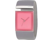 Philippe Starck - PH7001 - Montre Femme - Quartz Analogique - Cadran Rose - Bracelet Plastique Rigide Gris