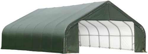ShelterLogic 86071 Green 30'x28'x20' Peak Style Shelter