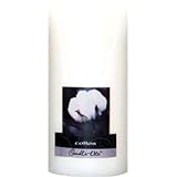 Cotton Scented White Pillar Candles - 6 (2 count)