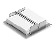 Weighted Napkin Holder - Stainless Steel (stainless steel) (2.25"H x 7.25"W x 7.75"D)