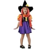 TODDLER or CHILD Autumn Witch with Hat and Hair Yarn Babies Costume