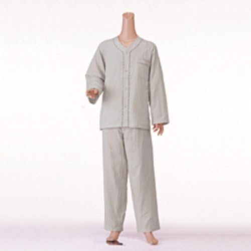 Japan Health, Beauty and Home - Gentleman music pleasure gauze pajamas top and bottom set (short-sleeved) No.800 LL Gray *AF27*