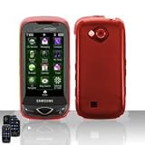 Red Rubberized Hard Protector Case for Samsung Reality U820