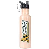 MLB Oakland Athletics 26-Ounce Baseball Bat Stainless Steel Water Bottle with Pop-up Spout