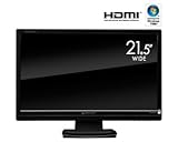 グリーンハウス 21.5型ワイド液晶ディスプレイ グレア HDMI ブラック GH-JEJ223SH-LB