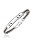 Forzieri Di Fulco - Stainless Steel Bracelet w/ Sterling Silver Plaque