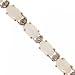New Yellow Gold Bracelet Opal Genuine Diamond Sz = 7in