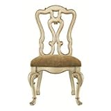 Stanley Furniture Grand Continental Florentine Fabric Side Chair in Antique ....