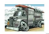 Review The Moneyman  / DODGE FIRE ENGINE TRUCK KOOLART image ceramic mug 922