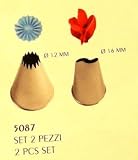 Cake Decoratoring Nozzles s/s 2pcs 12&16mm top end Guaranteed quality