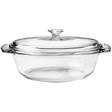 Anchor Hocking 77890 Glass Casserole with Cover, 1.5-Quart