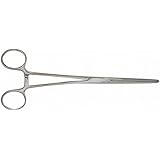 SE 612FS 12-Inch Self-Locking Straight Forceps, Stainless Steel