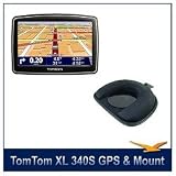 TomTom XL 340S Car Navigator Widescreen GPS Travel Bundle + Dashboard Mount