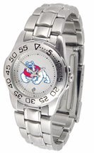 Fresno State Bulldogs Gameday Sport Ladies' Watch with a Metal Band