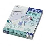 Sheet Protectors, Super Heavy Weight, Clear, 8-1/2