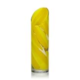 Mikasa Rockswirl Yellow Swirl 13-Inch Vase