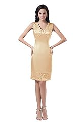Plus Size V-neck Satin/Silk Bridesmaid Dress 