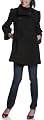 Miss Sixty Women's Double Breasted 8 Button Coat,Black,Large