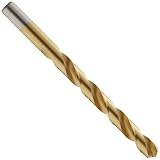 Chicago Latrobe 150T High-Speed Steel Jobber Length Drill Bit, TiN Coated, Round Shank, 118 Degree Conventional Point, Size #54 (Pack Of 12)