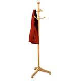 Winsome 71 Inch Standing Coat Rack in Beech Solid Wood