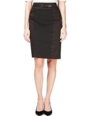 Autograph Panelled Skirt with Belt