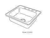 Elkay D12522-3 Dayton Stainless Steel Sink with 3 holes