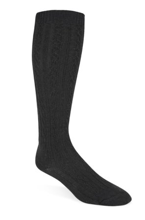 Wigwam F3025 Cable Knee High Black, MD