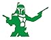 UR Impressions KGrn Jango Fett Dual Blasters Decal Vinyl Sticker Graphics for Cars Trucks SUV Vans Walls Windows Laptop|Kelly Green|5.6 X 4.4 Inch|URI284-KG