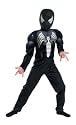 Black Suited Spider-Man Quality Muscle Kid Costume