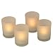 Flameless Tea Light Votives Set of 4 - White