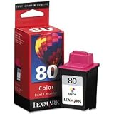 Lexmark 80 Tri-Color Ink Cartridge (12A1980)