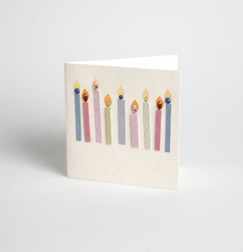 Traidcraft Handmade Paper Birthday Candles Card