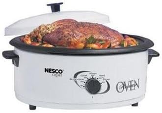 Nesco 4816-14-30 6-Quart Roaster Oven with Nonstick Cookwell, White