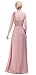 Esvor Flower One Shoulder Empire Waist Prom Party Evening Long Bridesmaids Dress