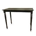 Carolina Cottage Antique Black Finish Hawthorne Bar Pub Table