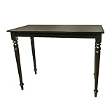 Carolina Cottage Antique Black Finish Hawthorne Bar Pub Table