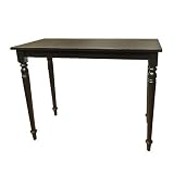 Carolina Cottage Antique Black Finish Hawthorne Bar Pub Table by visiondecor Furniture