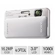 Sony Cyber-Shot DSC-TX10 16.2 MP Waterproof Digital Still Camera with Exmor R CMOS Sensor, 3D Sweep Panorama, and Full HD 1080/60i Video (Silver)