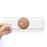Bumper Sticker Clear Basketball Equals Life