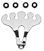 Search Our Specialty Mall : Standard Wire Looms Pair 4 Hole 3.75 in. High Universal Chrome