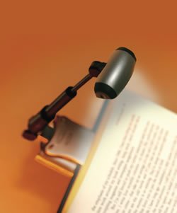 Mighty Bright Telescoping Triple LED Deluxe Book Light Kit - Silver