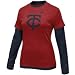 Nike Minnesota Twins Ladies Red-Navy Blue Cooperstown Layered Long Sleeve T-shirt