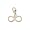 Rembrandt Charms Infinity Charm with Lobster Clasp, 10K Yellow Gold