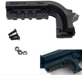 Airsoft Bretta M92 9MM Pistol Under Rail Flashlight and laser Mount
