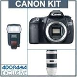 Canon EOS 60D Digital SLR Camera Body, with EF 70-200mm f/2.8L IS II USM AutoFocus Telephoto Zoom Lens & Canon Speedlite 580EX II, Shoe Mount Flash